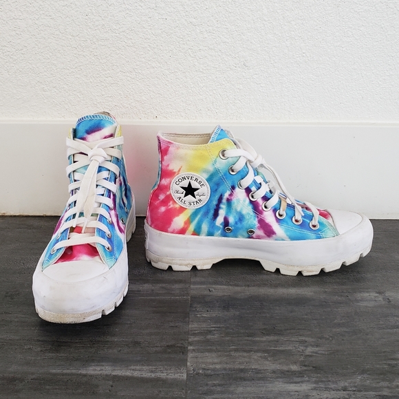 Colorful Converse High Top Sneaks - Picture 2 of 3
